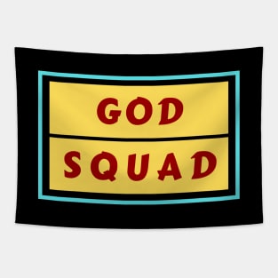 God Squad | Christian Typography Tapestry