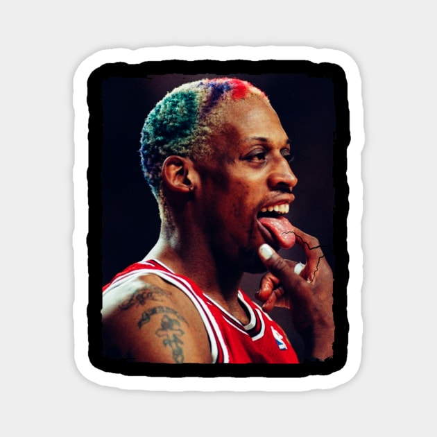 Dennis Rodman - Vintage Magnet by GoodMan999