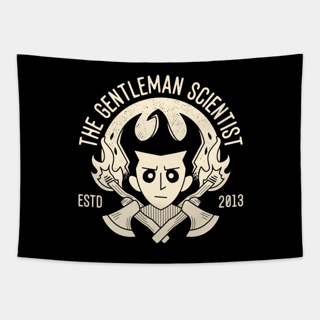 The Gentleman Scientist Emblem Tapestry by Lagelantee