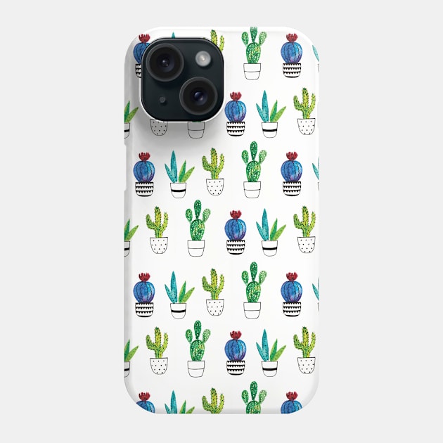 Cute Cactus Phone Case by Dessi Designs