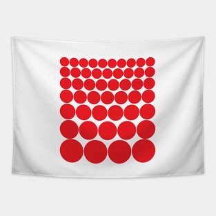 Red Spheres Tapestry