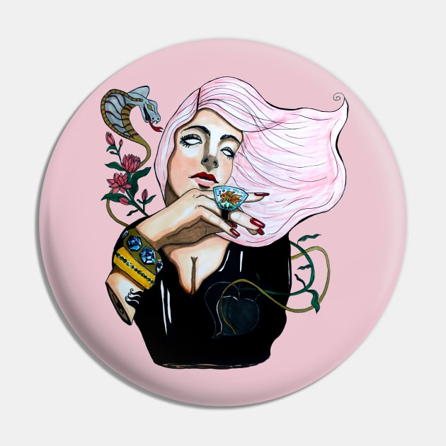 Selfish Pin by rosana art