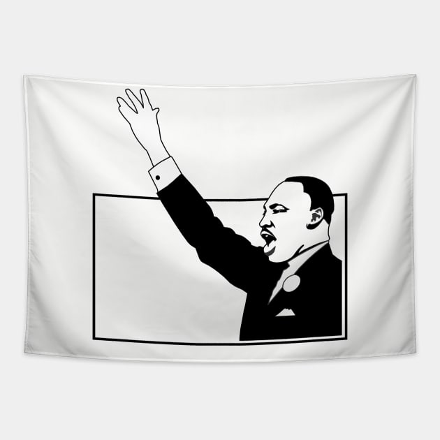 martin luther king Tapestry by Tamie