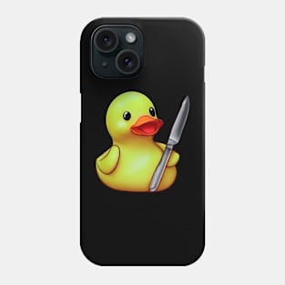 Rubber Ducky with Kitchen Knife Phone Case