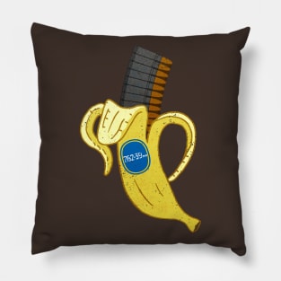 Banana Mag - distressed version Pillow