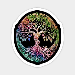 Tree of Life Tattoo Style Image Design Symbol Bible Meaning Magnet