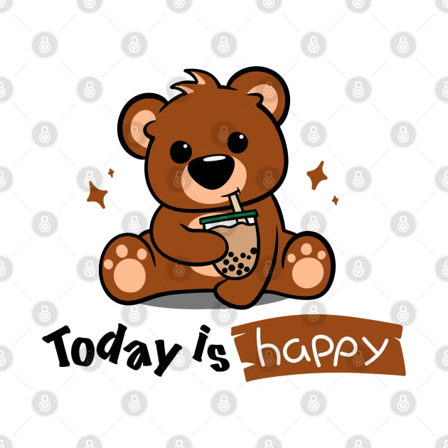Cute bear - today is happy by Nine Tailed Cat