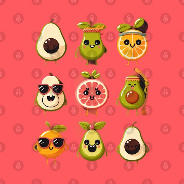 Watermelon Characters by TooplesArt