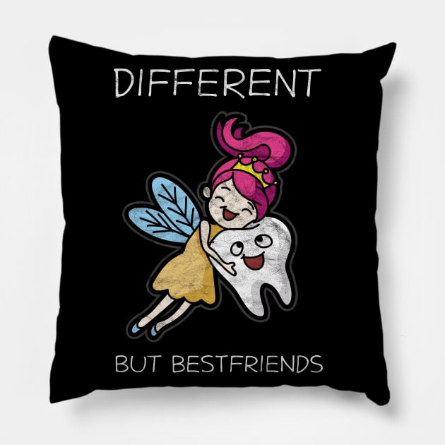 BEST FRIEND - Different But Best Friends Pillow by AlphaDistributors