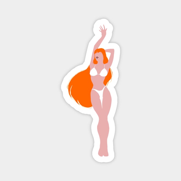 Dancing Redhead Magnet by jintetsu