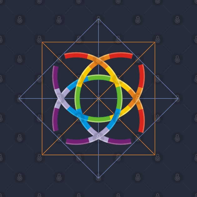 Rainbow Yantra by GeeTee