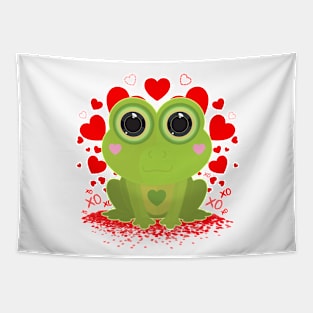 Valentine's Day Frog Tapestry