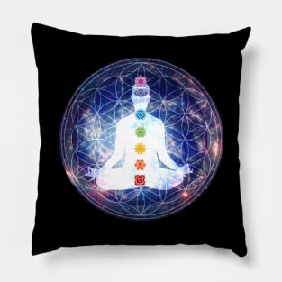 Flower of Life Lightbody Chakra Meditation Pillow