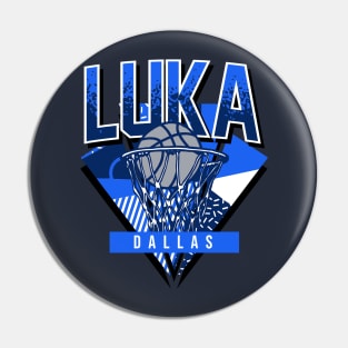 Luka Retro Dallas Basketball Throwback Pin