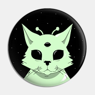 Alien Cat Pin