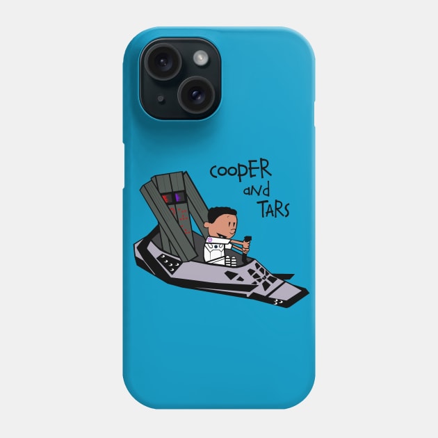 Cooper and TARS Phone Case by CineFluxProd