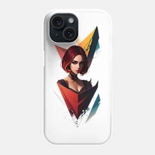 Abstract red woman Phone Case