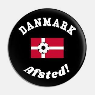 ⚽ Danmark Football, Dannebrog Flag, Let's Go! Afsted! Team Spirit Pin