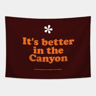 Vintage Laurel Canyon 'It's better in the Canyon' jasmine flower 1970's Tapestry