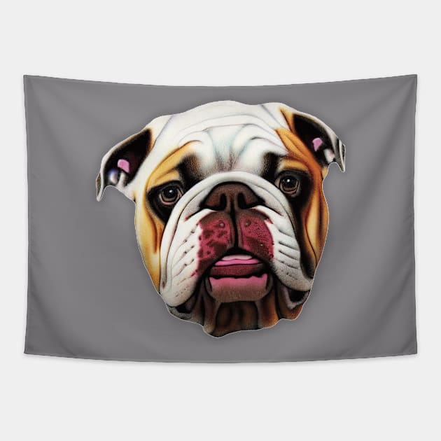 Realistic Bulldog #3 Tapestry by bulldogr