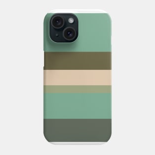 A miraculous tailoring of Camo Green, Dark Vanilla, Artichoke, Oxley and Ebony stripes. Phone Case