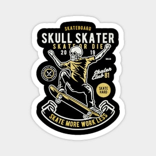 Skull Skater Magnet