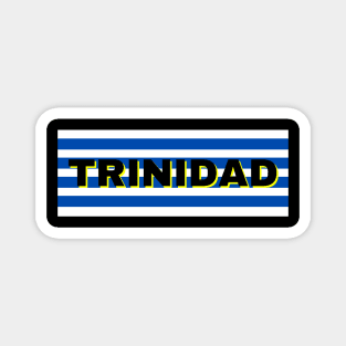 Trinidad City in Uruguay Flag Stripes Magnet