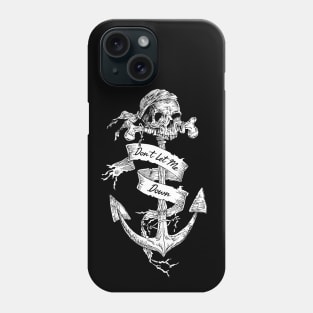 Don't Let Me Down-Skull-Anchor Phone Case