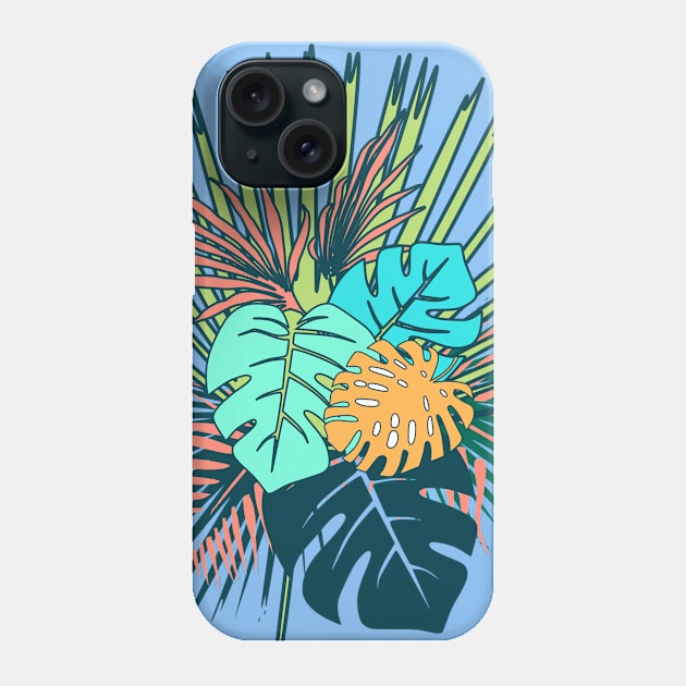 Tropical Leaves Phone Case by bruxamagica