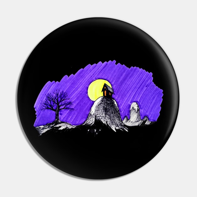 House on a Hill Pin by ptowndanig