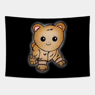 Cute Golden Baby Bear Tapestry