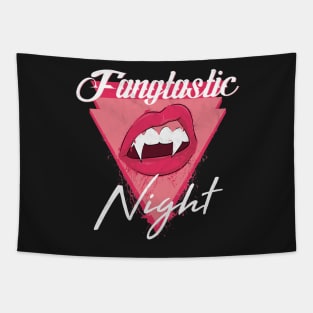 Fangtastic Halloween Night Vintage Tapestry