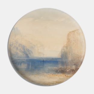 Fluelen- Morning (looking towards the lake) by J.M.W. Turner Pin