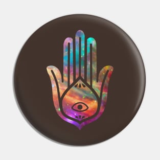 Galactic Hamsa Pin