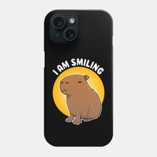 I am Smiling Capybara Cartoon Phone Case