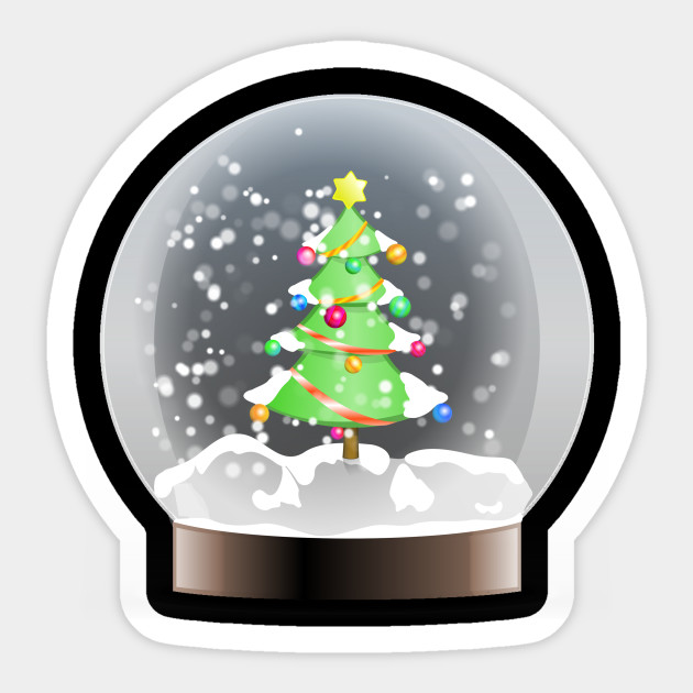 Christmas Snow Globe Christmas Ornament Art Xmas Eve Snow Globe