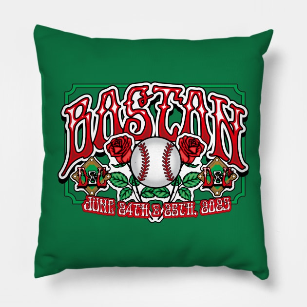 Boston Jam Band Ballpark Concert Tribute Pillow by Gimmickbydesign