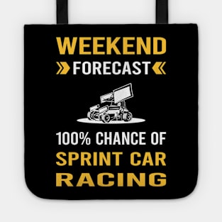 Weekend Forecast Sprint Car Cars Racing Tote