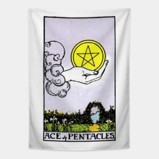 Ace of Pentacles Tarot Tapestry