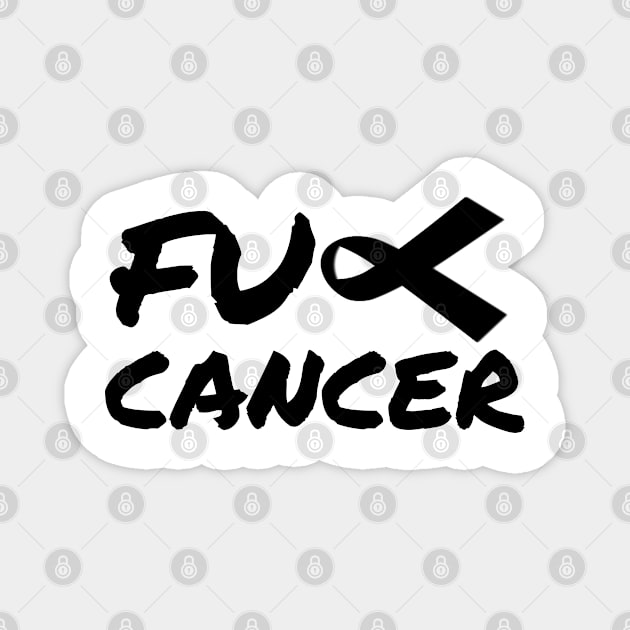 Fuck cancer Magnet by white.ink