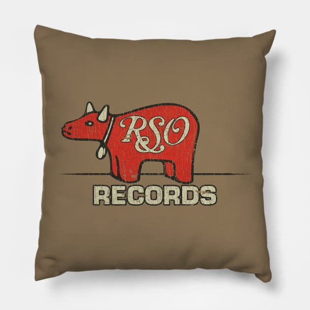 RSO Records 1973 Pillow by JCD666