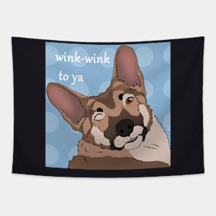 Winky doggy Tapestry