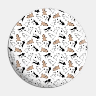 Dogs Seamless Pattern Design Pin
