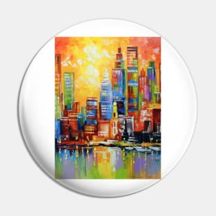 Bright new York city Pin