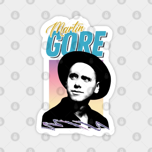 Martin L Gore // 80s Retro Fan Design Magnet by DankFutura