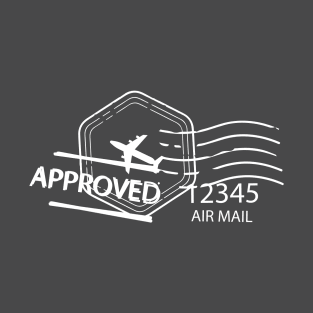 Stamp Approved in White T-Shirt