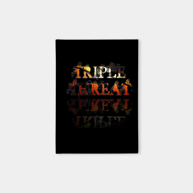 Triple Threat Basketball Sports Graphic Saying Aau Baller Fans