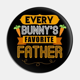 MENS EVERY BUNNYS FAVORITE FATHER SHIRT CUTE EASTER GIFT Pin