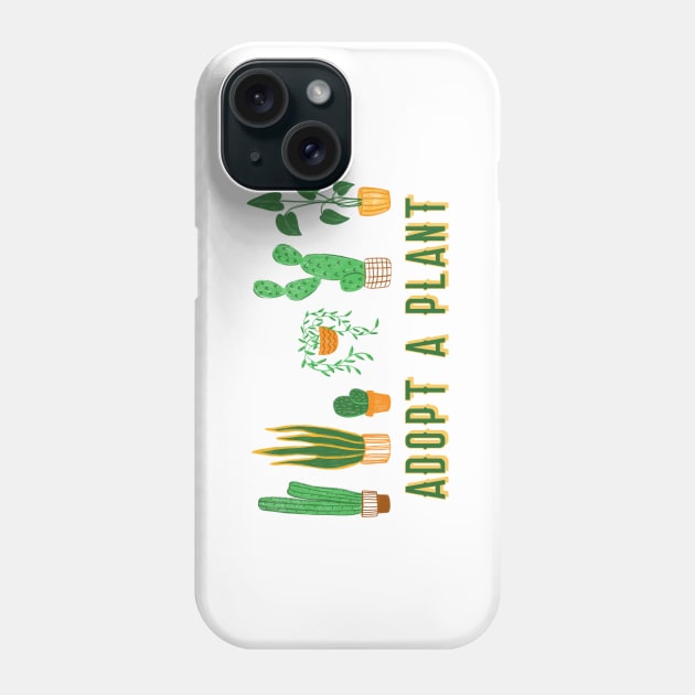 Adopt a plant Phone Case by qpdesignco