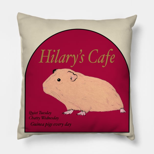 Hilary’s cafe Pillow by Princifer